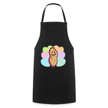 Retro Vintage Peanut Nut 80 Colorful Kids Baby - Tablier de cuisine - noir - Devant - AI Model Male 185 dark (185cm)