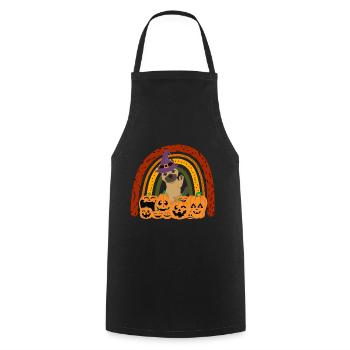 Mignon berger allemand Halloween Costume Chien - Tablier de cuisine - noir - Devant - AI Model Male 185 dark (185cm)