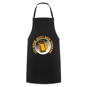 Bier trinken Saufen Party Urlaub Feiern Alkohol - Kochschürze - Schwarz - Vorne - AI Model Male 185 dark (185cm)