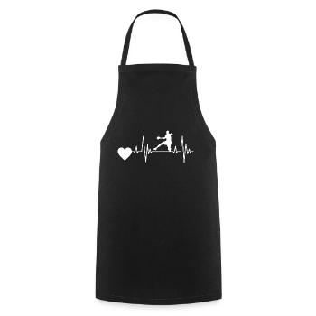 Handball player Handball club Handball player Handball - Cooking Apron - black - Front - AI Model Male 185 dark (185cm)