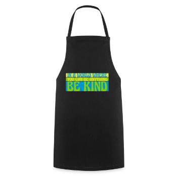 Vous pouvez être gentil - Tablier de cuisine - noir - Devant - AI Model Male 185 dark (185cm)