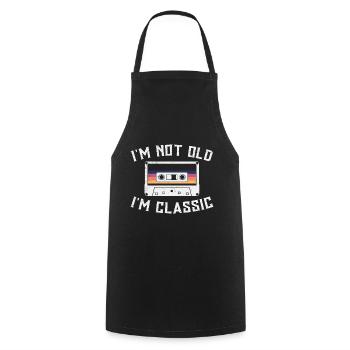 80s 90s Music Cassette Mixtape Funny - Tablier de cuisine - noir - Devant - AI Model Male 185 dark (185cm)
