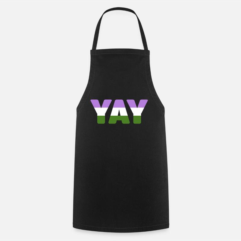 YAY Genderqueer - Cooking Apron - black