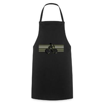 Cycliste - Tablier de cuisine - noir - Devant - AI Model Male 185 dark (185cm)