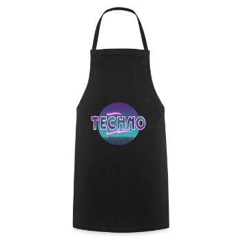 Techno - Tablier de cuisine - noir - Devant - AI Model Male 185 dark (185cm)