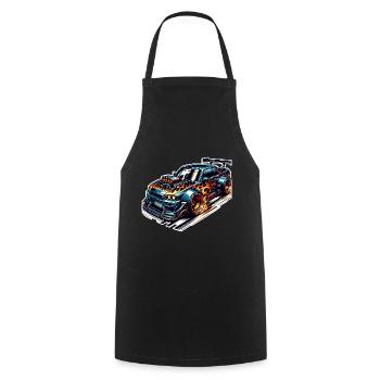 Sports Car Tuning Car - Cooking Apron - black - Front - AI Model Male 185 dark (185cm)