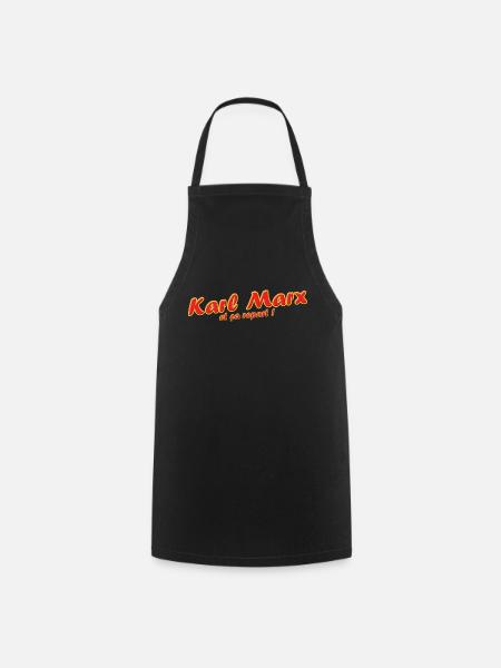 Karl Marx et ça repart ! - Tablier de cuisine - noir