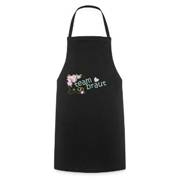 mariée d'équipe - Tablier de cuisine - noir - Devant - AI Model Male 185 dark (185cm)