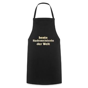 beste Bademeisterin der Welt - Kochschürze - Schwarz - Vorne - AI Model Male 185 dark (185cm)