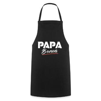 Dad gift bonus father-in-law dad humor - Cooking Apron - black - Front - AI Model Male 185 dark (185cm)