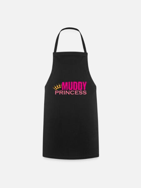 Muddy run shirt mud obstacle race ocr Team princes - Kochschürze - Schwarz
