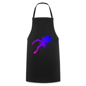 Divers Diving Scuba Diving Free Dive Diving - Cooking Apron - black - Front - AI Model Male 185 dark (185cm)