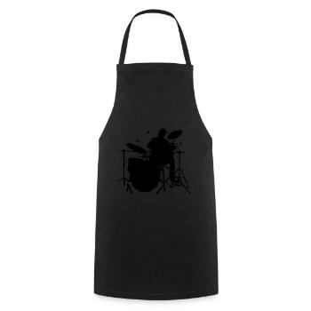 Batteur féminin masculin - Tablier de cuisine - noir - Devant - AI Model Male 185 dark (185cm)