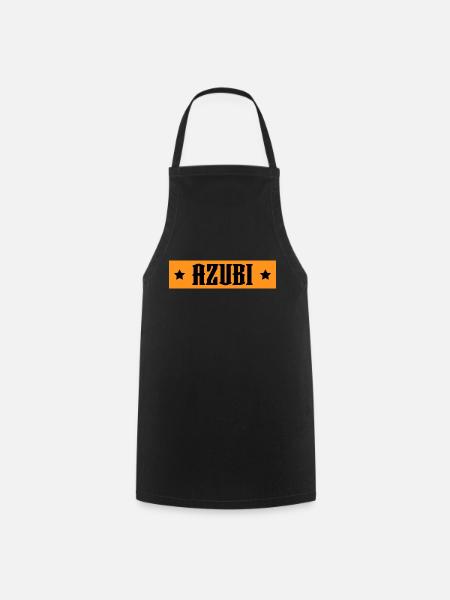 AZUBI orange tshirt - Kochschürze - Schwarz