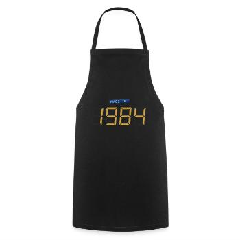 Made in 1984 - Tablier de cuisine - noir - Devant - AI Model Male 185 dark (185cm)