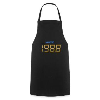 Made in 1988 - Tablier de cuisine - noir - Devant - AI Model Male 185 dark (185cm)