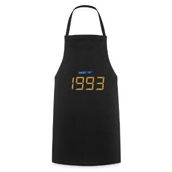 Made in 1993 - Tablier de cuisine - noir - Devant - AI Model Male 185 dark (185cm)