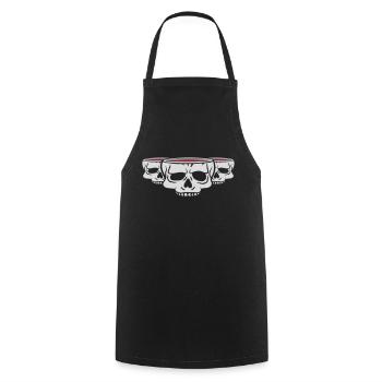 Horror Team Mug Skull - Tablier de cuisine - noir - Devant - AI Model Male 185 dark (185cm)