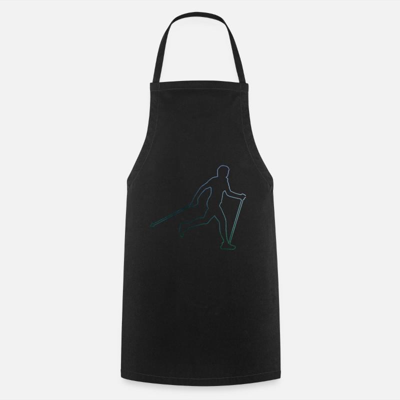 Walking Walking Walker Women Nordic Walking - Cooking Apron - black