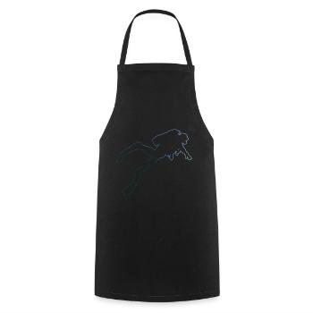 Scuba Taucher Scuba Tauchen Scuba Diver - Kochschürze - Schwarz - Vorne - AI Model Male 185 dark (185cm)
