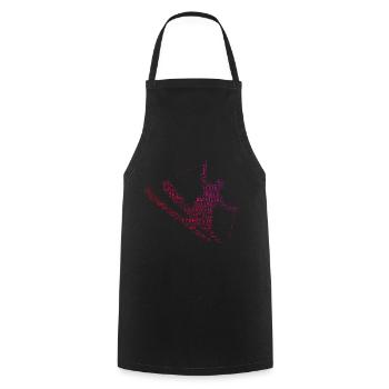 Ski acrobatique hommes Ski acrobatique Saut à ski femmes - Tablier de cuisine - noir - Devant - AI Model Male 185 dark (185cm)