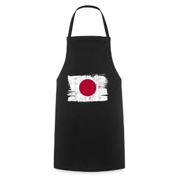 Japan Flag Japan Vintage Sun - Cooking Apron - black - Front - AI Model Male 185 dark (185cm)