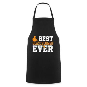 Meilleur souffleur de verre jamais soufflé Gaffer Gla - Tablier de cuisine - noir - Devant - AI Model Male 185 dark (185cm)