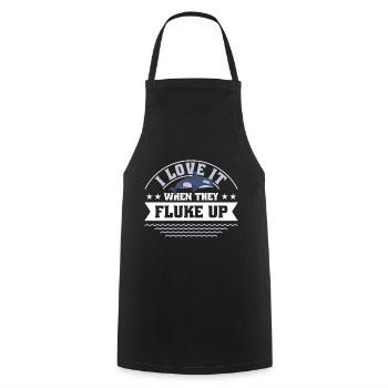 Whale Watching Whale Watching Orca Blue Whale - Cooking Apron - black - Front - AI Model Male 185 dark (185cm)