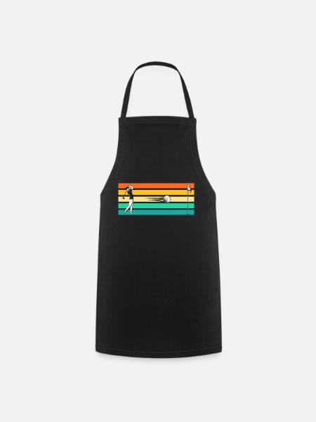 Golfspieler Golfer Golf - Tablier de cuisine - noir