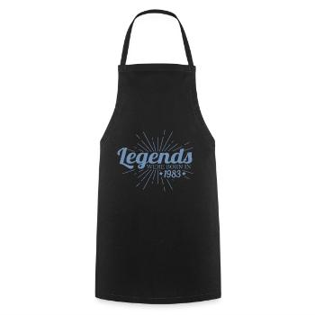 Des légendes sont nées en 1983 - Tablier de cuisine - noir - Devant - AI Model Male 185 dark (185cm)