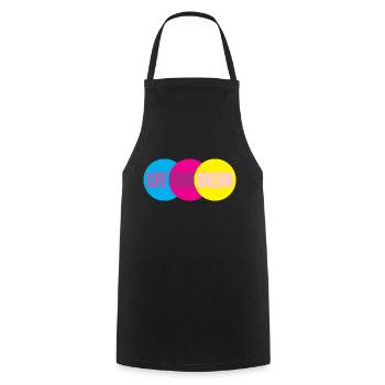 Motivation Life Quote - Cooking Apron - black - Front - AI Model Male 185 dark (185cm)