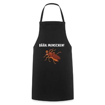 Bääh Menschen - Kochschürze - Schwarz - Vorne - AI Model Male 185 dark (185cm)