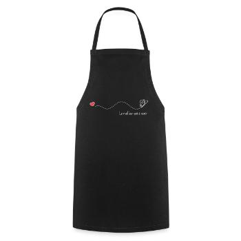 Le meilleur est à venir - Tablier de cuisine - noir - Devant - AI Model Male 185 dark (185cm)