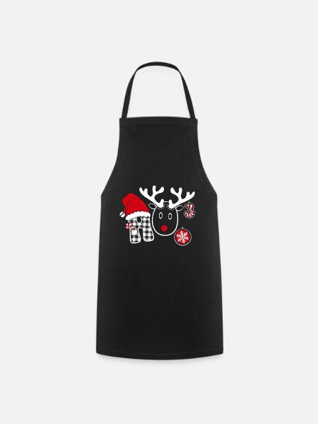 Ho Ho Ho Ugly Christmas Sweater ho hoch drei - Kochschürze - Schwarz