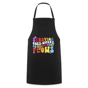 Aba therapist Behavior analyst Psychologist - Cooking Apron - black - Front - AI Model Male 185 dark (185cm)