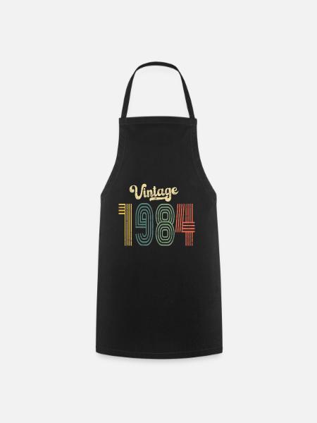 40. Geburtstag Vintage 1984 - Kochschürze - Schwarz