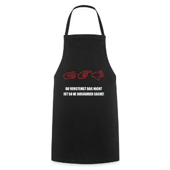 Busfahrer T-Shirt - 415 Busfahrer Gruß für Fahrer - Kochschürze - Schwarz - Vorne - AI Model Male 185 dark (185cm)