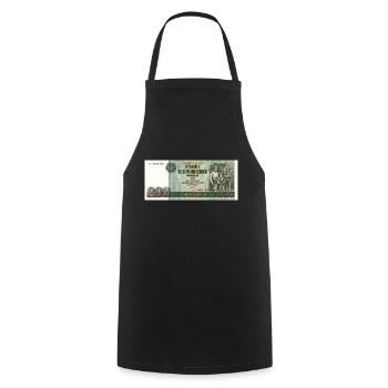 200 mark der ddr - Kochschürze - Schwarz - Vorne - AI Model Male 185 dark (185cm)
