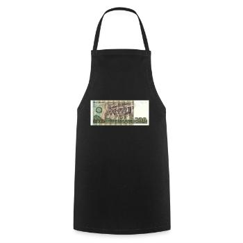 200 marks de la RDA - Tablier de cuisine - noir - Devant - AI Model Male 185 dark (185cm)