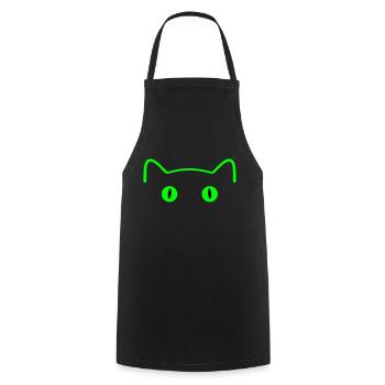 Cat - Tablier de cuisine - noir - Devant - AI Model Male 185 dark (185cm)