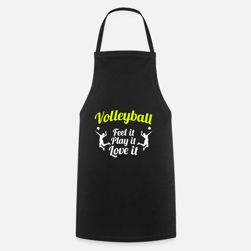 Volley-ball - Tablier de cuisine - noir
