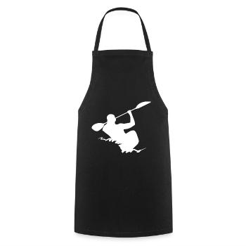 Rowing Canoe Kayak Kayak - Design - Cooking Apron - black - Front - AI Model Male 185 dark (185cm)