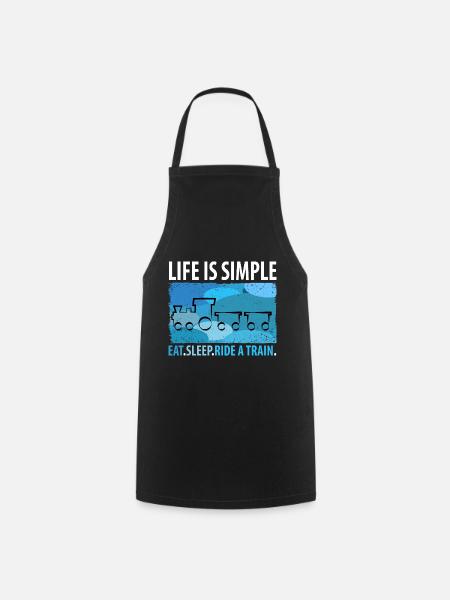 Train Chemin de fer Trains Trains Conducteurs de train - Tablier de cuisine - noir