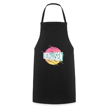 Oberhausen Germany City Font Vintage Retro - Cooking Apron - black - Front - AI Model Male 185 dark (185cm)