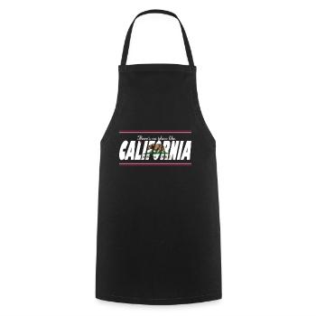 No Place California - Cooking Apron - black - Front - AI Model Male 185 dark (185cm)