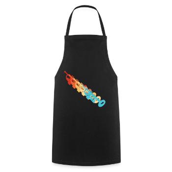 Trumpet Trumpet Player Trumpet Ladies Trumpeter - Cooking Apron - black - Front - AI Model Male 185 dark (185cm)