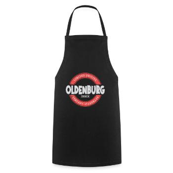 Oldenburg Deutschland Stadt Skyline Heimat Liebe - Kochschürze - Schwarz - Vorne - AI Model Male 185 dark (185cm)
