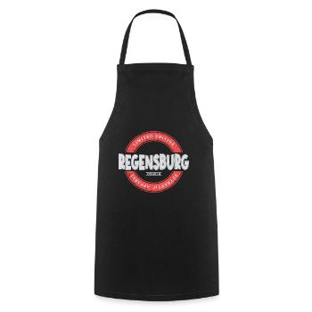 Regensburg Deutschland Stadt Skyline Heimat Liebe - Kochschürze - Schwarz - Vorne - AI Model Male 185 dark (185cm)