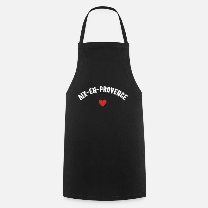 aix en provence - Tablier de cuisine - noir