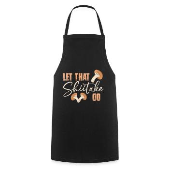 Mushroom pickers and mushroom friends - Cooking Apron - black - Front - AI Model Male 185 dark (185cm)